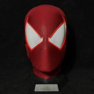 The SCARLET Spidey Maskwith Face shell WearableMovie Prop Replica