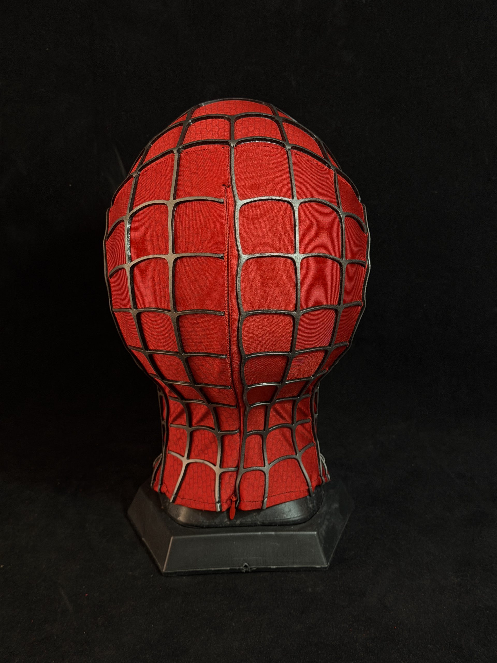 Sam Raimi Spidey Mask (Adults) with Face shell & 3D Rubber Web, Wearable Movie Prop Replica - Image 4